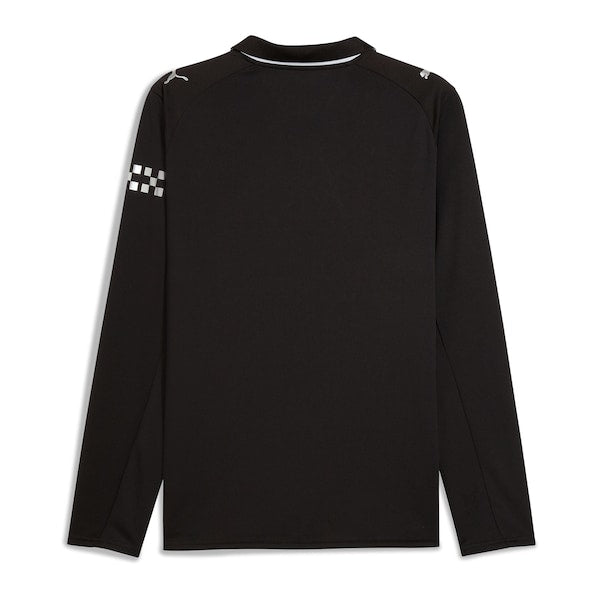 Manchester City Puma 2025/26 Away Replica Long Sleeve Jersey - Black/Light Blue - Image 4