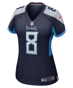 Alternative view of Will Levis Tennessee Titans Nike Women's  Game Jersey -  Navy