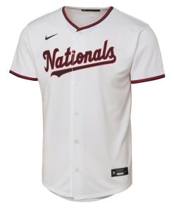 Alternative view of Dylan Crews Washington Nationals Nike Youth Home Replica Jersey - White
