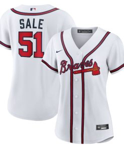 Chris Sale Atlanta Braves Nike Women's Home Replica Jersey - White