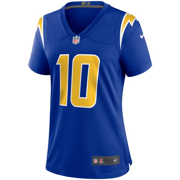 Justin Herbert Los Angeles Chargers Nike Women's Game Jersey - Royal/Navy/Powder Blue - Image 3