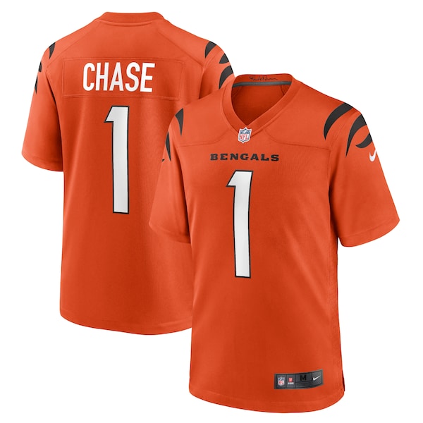 Ja'Marr Chase Cincinnati Bengals Nike Alternate Game Jersey - Orange/Black - Image 2