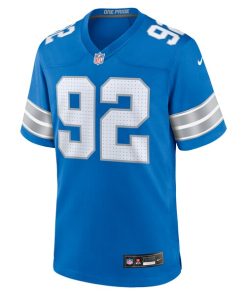 Alternative view of Marcus Davenport Detroit Lions Nike Team Game Jersey -  Blue