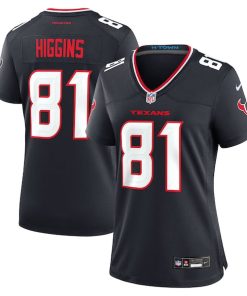 Jayden Higgins Houston Texans Nike Women's Game Jersey - Navy