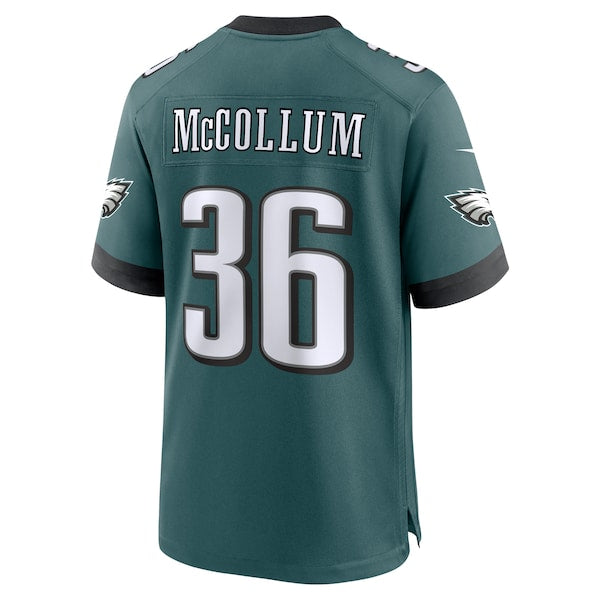 Tristin McCollum Philadelphia Eagles Nike Team Game Jersey - Midnight Green - Image 3