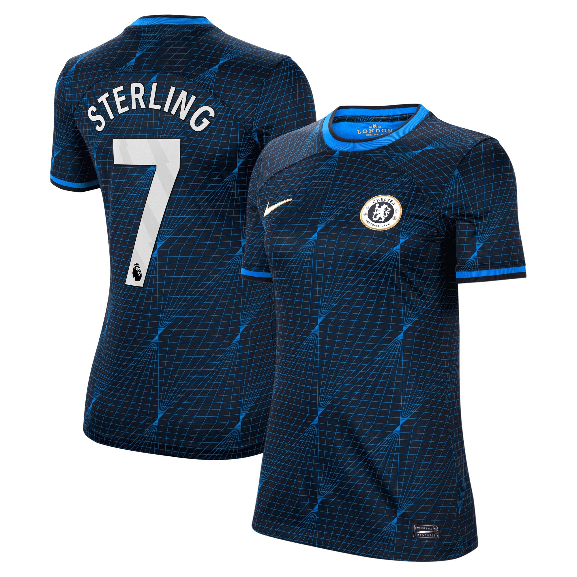 Raheem Sterling Chelsea Nike Women's 2023/24 Home Stadium Replica Jersey - Blue/Navy - Image 4
