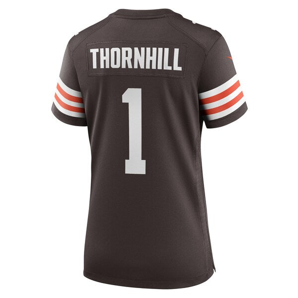 Juan Thornhill Cleveland Browns Nike Women's Team Game Jersey - Brown - Image 3