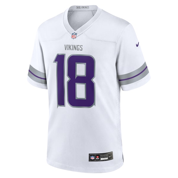 Justin Jefferson Minnesota Vikings Nike Alternate Game Player Jersey - White - Image 2