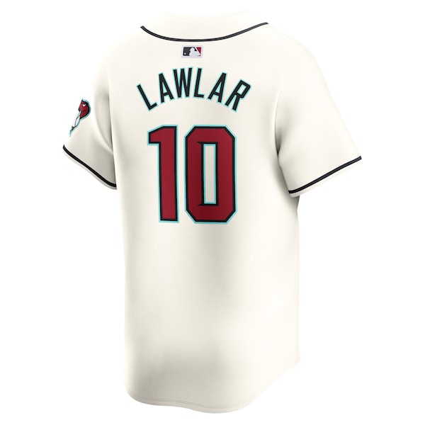 Jordan Lawlar Arizona Diamondbacks Nike Home Limited Player Jersey - White - Image 4