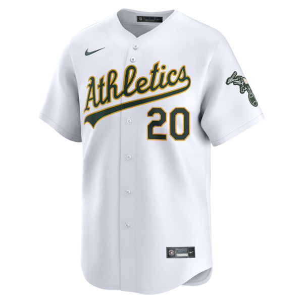 Zack Gelof Oakland Athletics Nike Youth Home Limited Player Jersey - White - Image 2