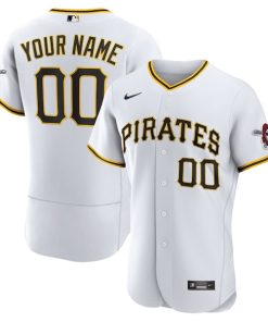 Pittsburgh Pirates Nike Home Authentic Custom Jersey - White