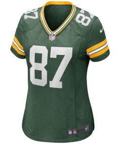 Alternative view of Willie Davis Green Bay Packers Nike Women's Game Retired Player Jersey - Green