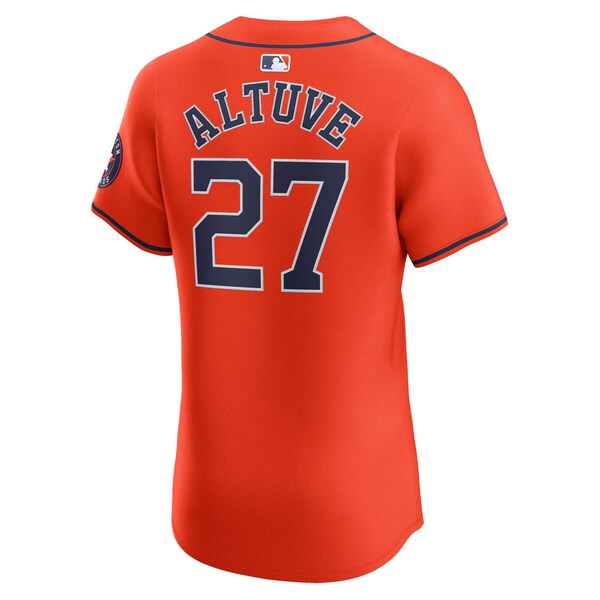 Jose Altuve Houston Astros Nike Alternate Elite Player Jersey - Orange - Image 4