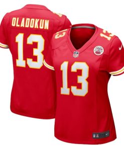 Chris Oladokun Kansas City Chiefs Nike Women's  Game Jersey -  Red