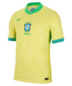 Alternative view of Brazil National Team Nike 2024 Home Match Authentic Jersey?¨C Yellow