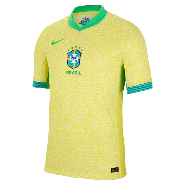 Brazil National Team Nike 2024 Home Match Authentic Jersey?ยจC Yellow - Image 2