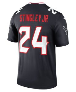 Alternative view of Derek Stingley Jr. Houston Texans Nike Team Legend Player Performance Top - Navy