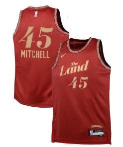Donovan Mitchell Cleveland Cavaliers Nike Youth  Swingman Replica Jersey - City Edition - Wine