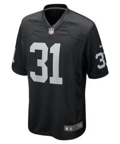 Alternative view of Brandon Facyson Las Vegas Raiders Nike Team Game Jersey -  Black