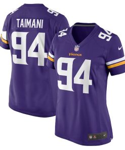Alternative view of Taki Taimani Minnesota Vikings Nike Women's  Game Jersey -  Purple