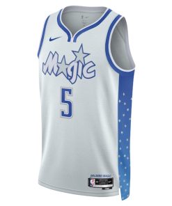 Alternative view of Paolo Banchero Orlando Magic Nike Unisex 2025/26 Swingman Jersey - Silver - City Edition