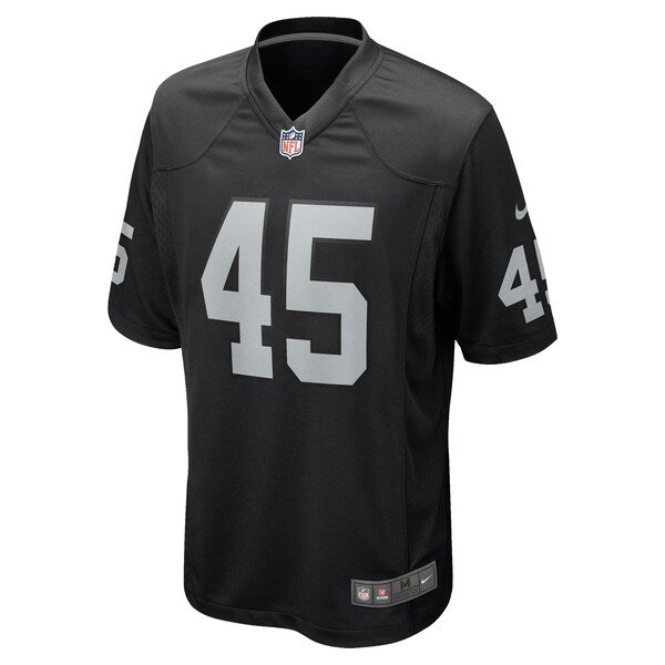 Tommy Eichenberg Las Vegas Raiders Nike Team Game Jersey - Black - Image 2