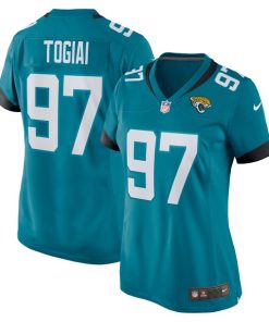 Tommy Togiai Jacksonville Jaguars Nike Women's Team Game Jersey -  Teal