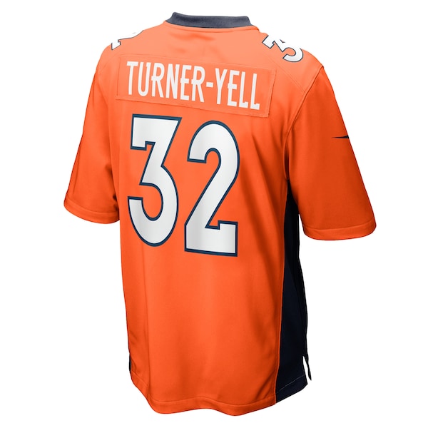 Delarrin Turner-Yell Denver Broncos Nike Game Player Jersey - Orange - Image 3