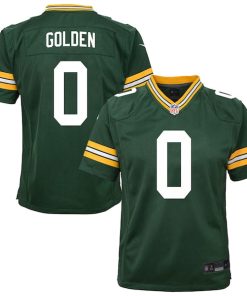 Matthew Golden Green Bay Packers Nike Youth Team Game Jersey - Green