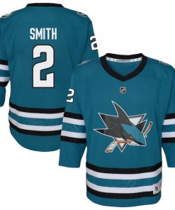 Will Smith San Jose Sharks Youth Home Replica Player Jersey - Teal