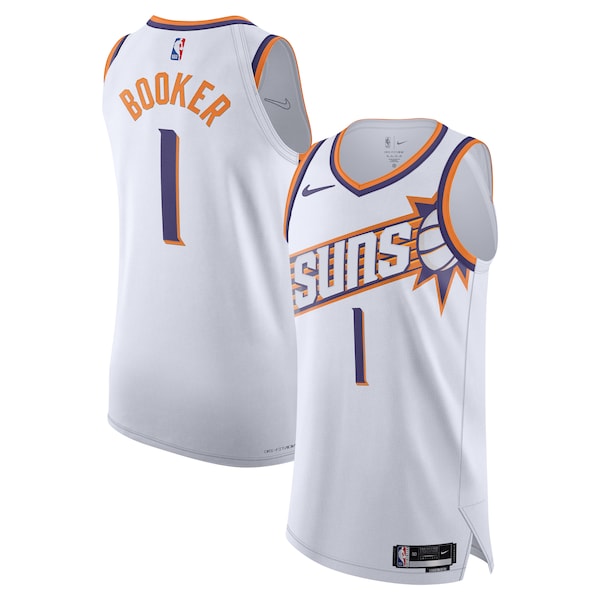 Devin Booker Phoenix Suns Nike Authentic Jersey - Association Edition - White - Image 2