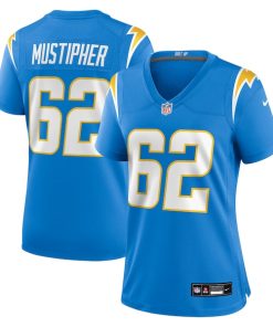Sam Mustipher Los Angeles Chargers Nike Women's Team Game Jersey -  Powder Blue