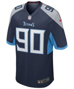 Alternative view of Jevon Kearse Tennessee Titans Nike Game Retired Player Jersey - Navy