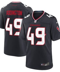 Tucker Addington Houston Texans Nike Team Game Jersey -  Navy