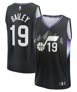 Ace Bailey Utah Jazz 2025 NBA Draft First Round Pick Fast Break Replica Jersey - Statement Edition - Black
