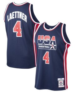 Christian Laettner USA Basketball 1992 Dream Team Authentic Jersey - Navy
