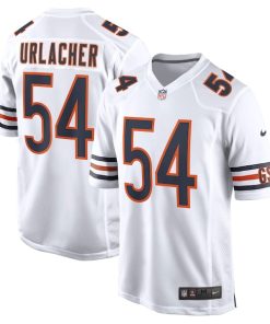Alternative view of Brian Urlacher Chicago Bears Nike Retired Player Game Jersey - White/Navy/Orange