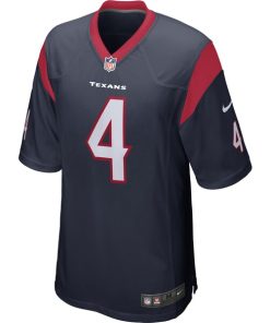 Alternative view of Deshaun Watson Houston Texans Nike Game Jersey - Navy