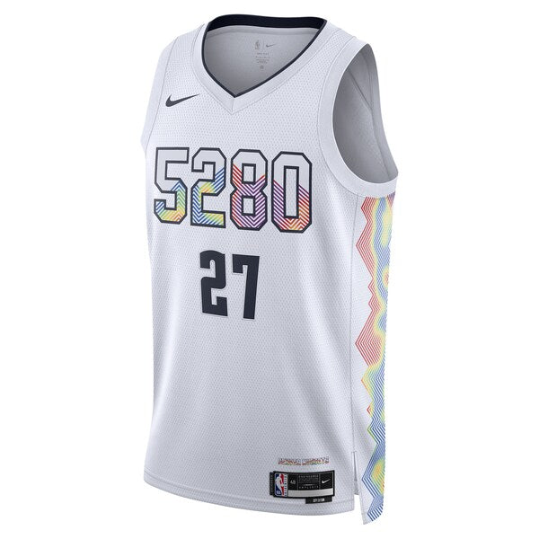 Jamal Murray Denver Nuggets Nike Unisex 2024/25 Swingman Player Jersey - City Edition - White - Image 2