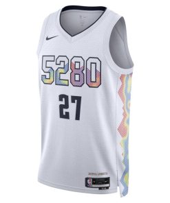 Alternative view of Jamal Murray Denver Nuggets Nike Unisex 2024/25 Swingman Player Jersey - City Edition - White