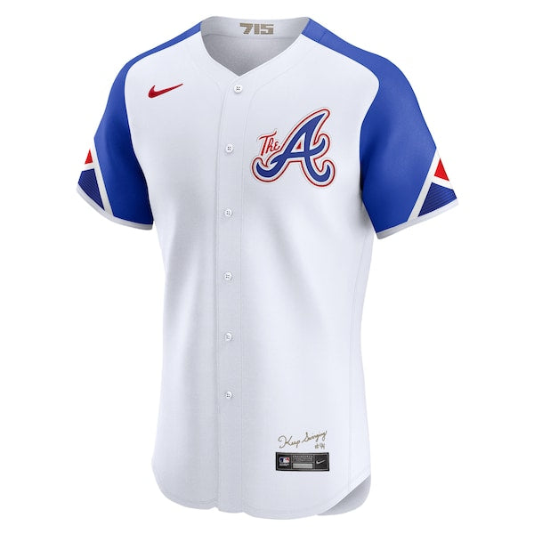 Atlanta Braves Nike City Connect Elite Jersey - White - Image 2