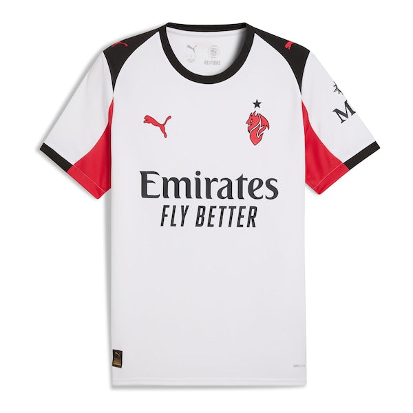 AC Milan Puma 2025/26 Away Replica Jersey - White/Red - Image 3