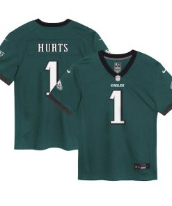 Jalen Hurts Philadelphia Eagles Nike Toddler Game Jersey - Midnight Green/Kelly Green