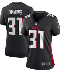 Justin Simmons Atlanta Falcons Nike Women's  Game Jersey -  Black