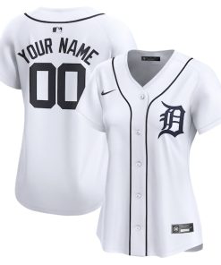 Detroit Tigers Nike Women's Home Limited Custom Jersey - White