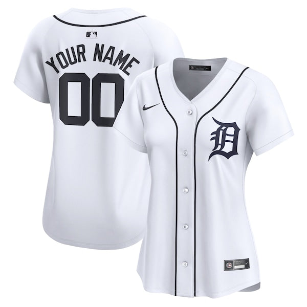Detroit Tigers Nike Women's Home Limited Custom Jersey - White