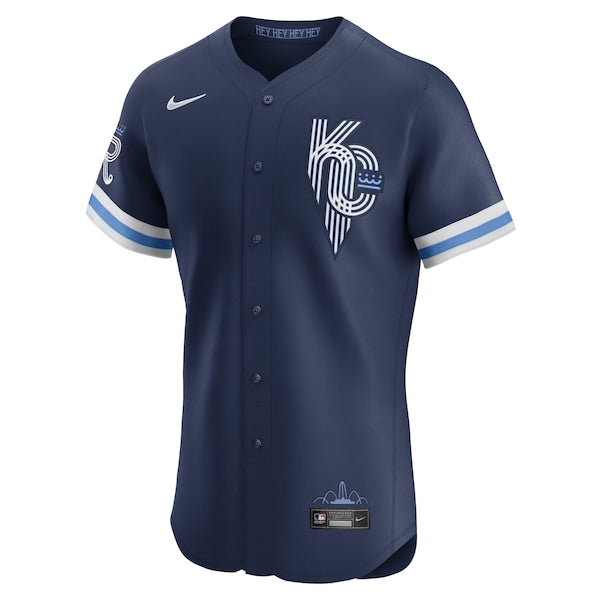 Kansas City Royals Nike City Connect Elite Jersey - Navy - Image 2