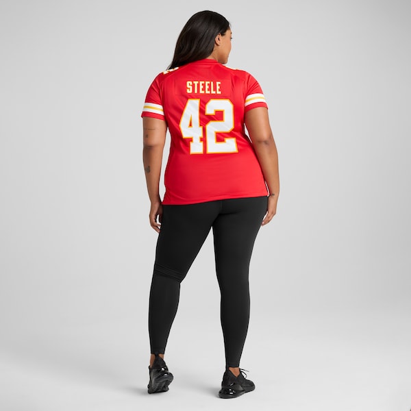 Carson Steele Kansas City Chiefs Nike Women's Game Jersey - Red - Image 7
