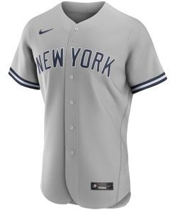 Alternative view of New York Yankees Nike Road Authentic Team Jersey - Gray