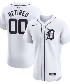 Detroit Tigers Nike Home Elite Pick-A-Player Retired Roster Jersey - White